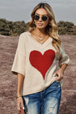 heart graphic oversized sweater