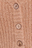 button front cropped knit vest
