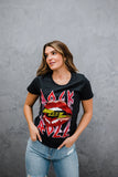 prince peter collection licensed rock and roll lips graphic tee