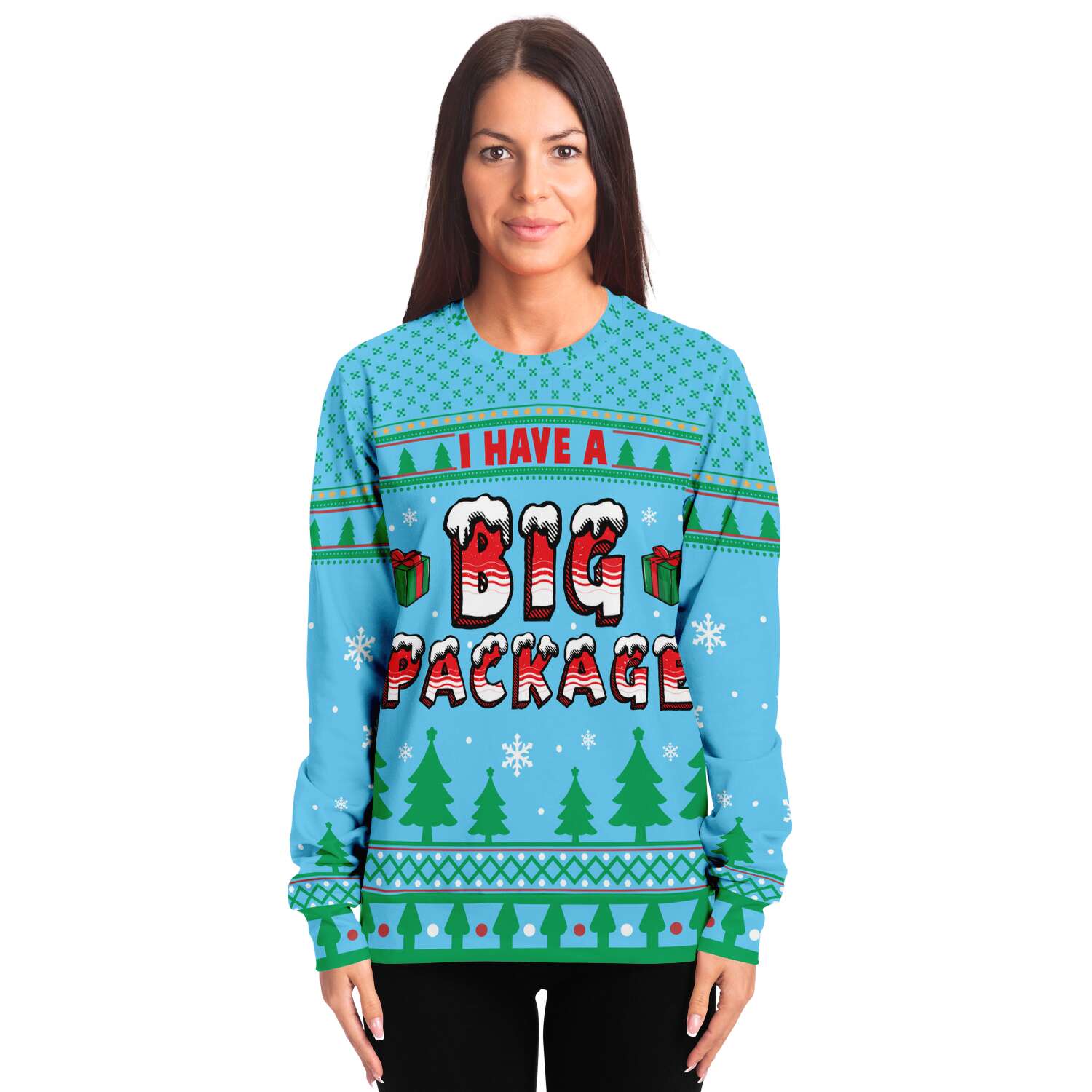 i have a big package ugly christmas sweatshirt