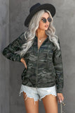 camouflage zip up hooded jacket