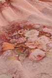 floral flare sleeve dress