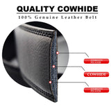 buckle cowskin leather waist belt