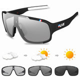 polarized and photochromic cycling one lens sport sunglasses