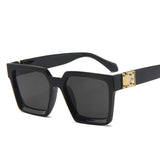 front frame oversize square sunglasses