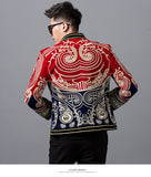 slim dragon robe embroidery jacket