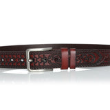 cow genuine leather pin buckle waist belt