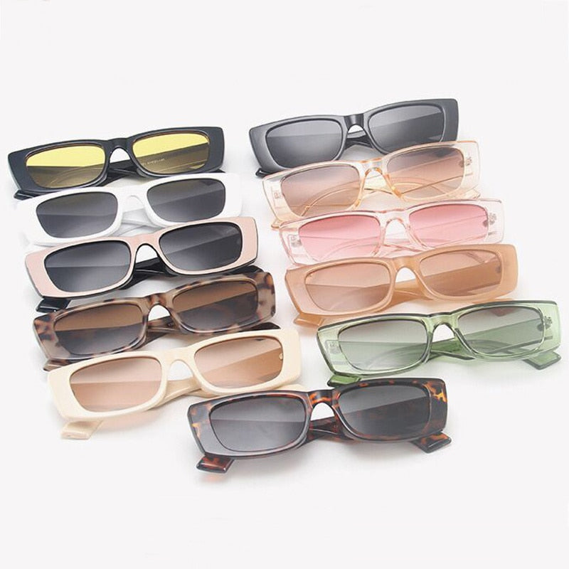 small frame vintage rectangle sunglasses