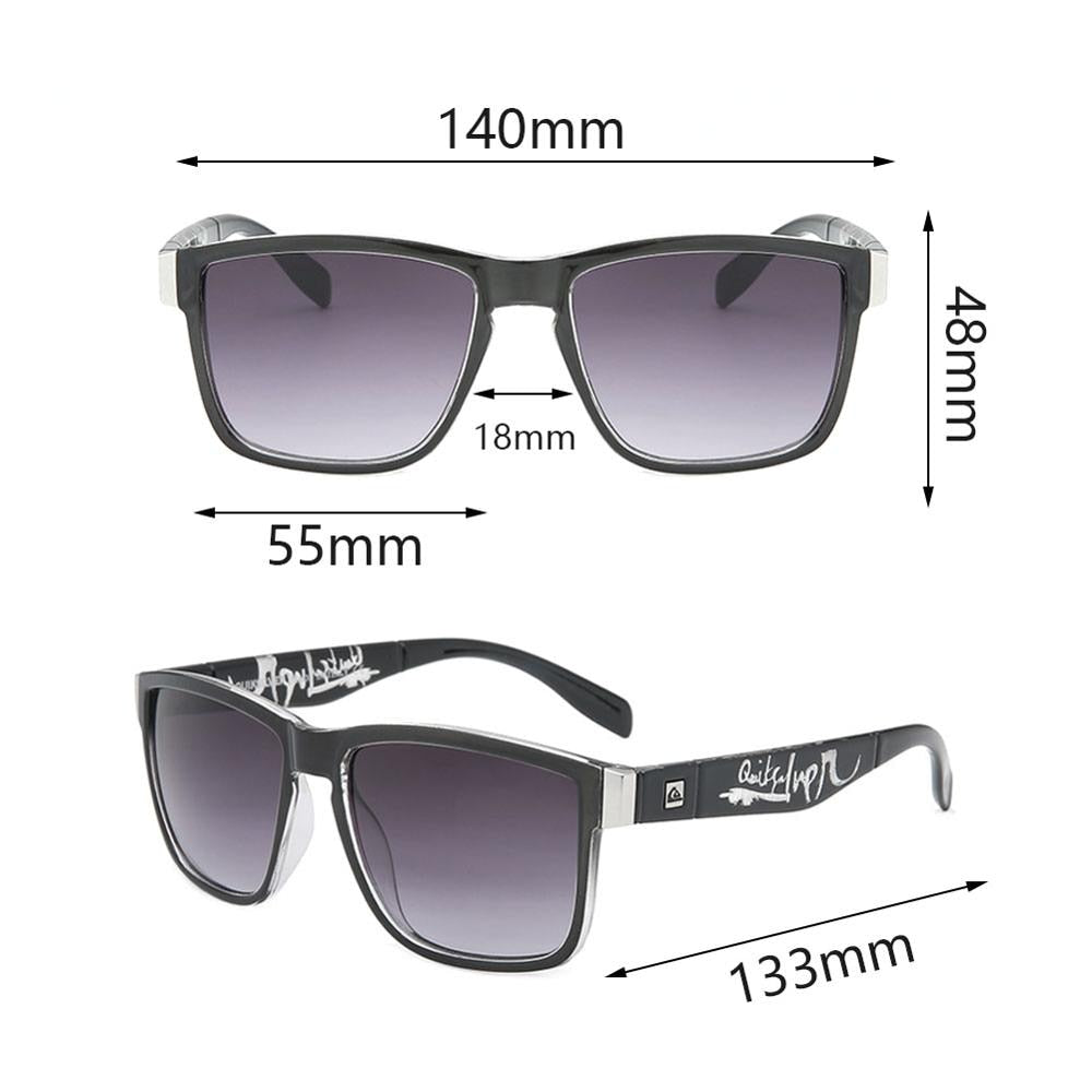 wrap square retro decorative photochromic sunglasses