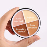 4 colors makeup concealer palette