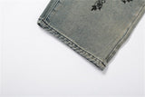 y2k low rise baggy streetwear print jeans