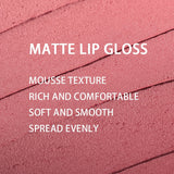 matte velvet finger tip lip gloss