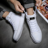 high cut lace up motorcycle sneakers