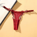cute butterfly embroidery mesh panty