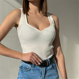 knitted ribbed tank top