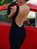 bodycon backless evening party dress