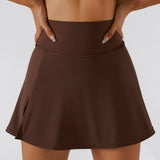 brown short skirt