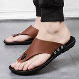 pu leather beach sandals