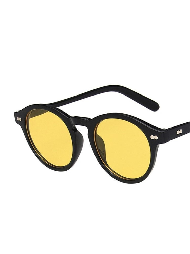 retro small round frame sunglasses