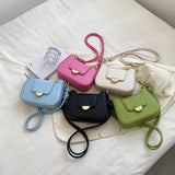pu leather knotted hasp crossbody bag