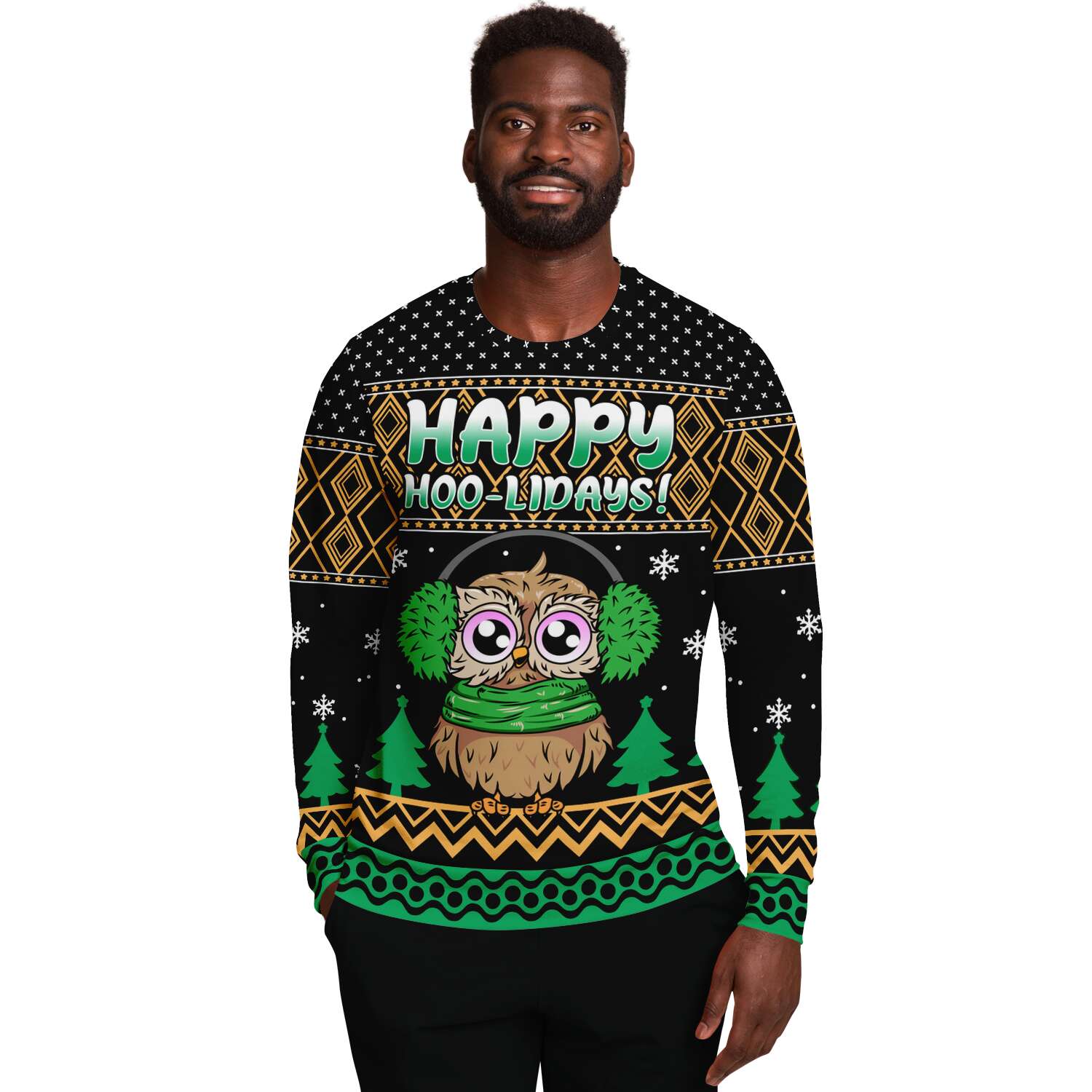 happy hoo lidays ugly christmas sweatshirt
