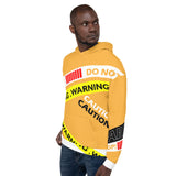warning caution do not cross tape hoodie