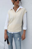 cable knit v neck sweater vest