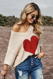 heart graphic oversized sweater