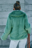faux fur jacket with side pockets