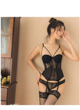 corset bustier with cup girdle breathable belt straps teddy lingerie