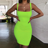 Neon Green Dress