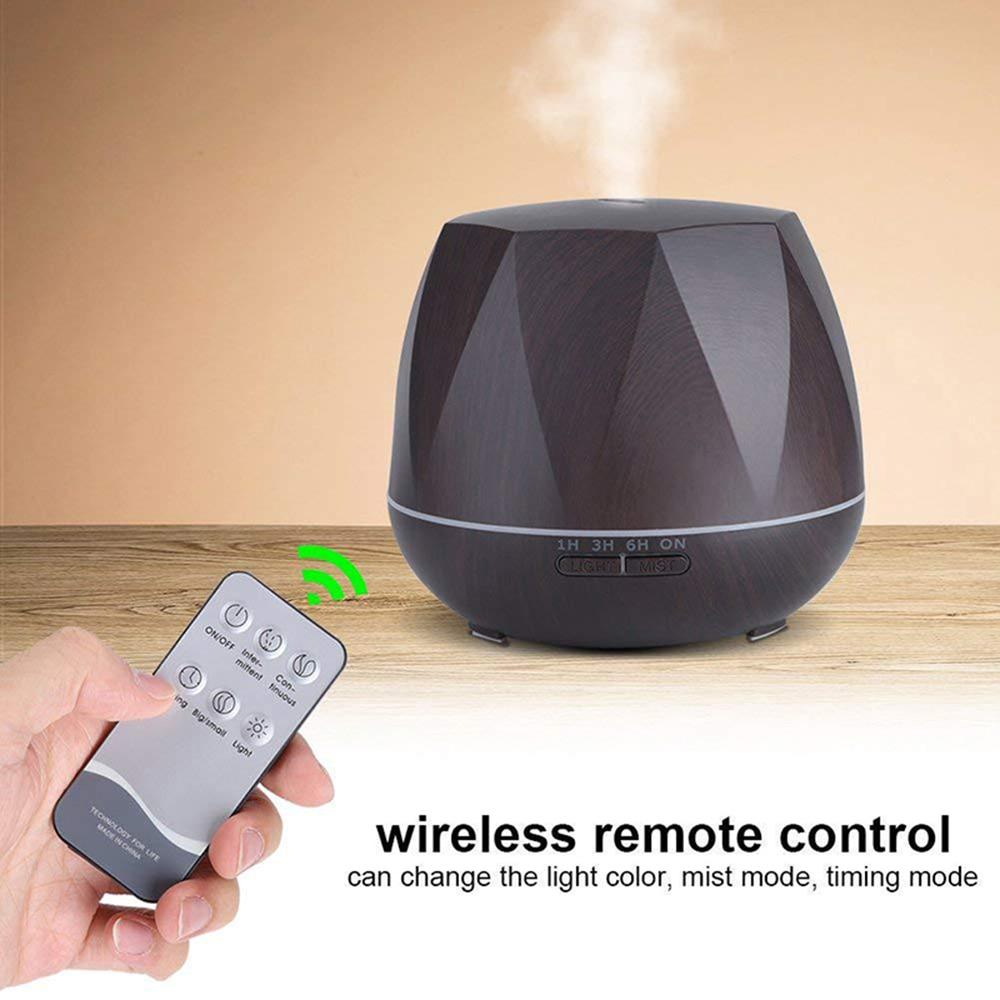remote control wood grain ultrasonic aroma diffuser air humidifier