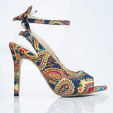 10cm fish mouth bow high heel