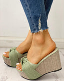 mule flip flop platform wedge high heel sandal shoe