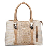 crocodile leather tote designer handbag