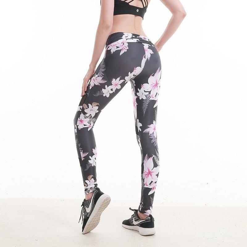 flower print crop top high waist workout leggings two piece dress