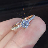 crystal engagement ring