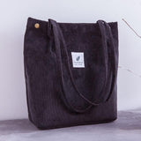 canvas cloth reusable foldable shoulder bag