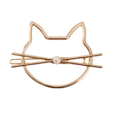 hollow cute cat hair pin accessory