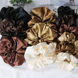 silk elastic ponytail holder scrunchies