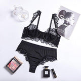 two piece sheer lingerie set