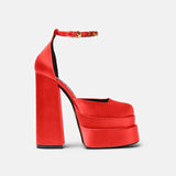 lady thick high heels platform waterprof high heel