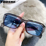 acrylic frame classic square sunglasses