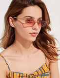 narrow frame vintage cat eye sunglasses
