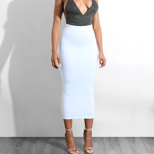 double layers high waist pencil skirt bodycon dress