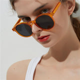 yellow frame round sunglasses