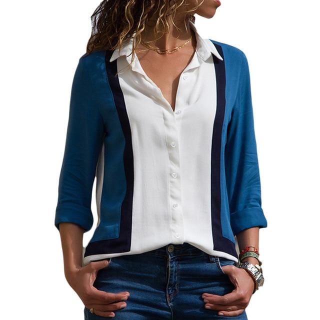 tunic printed long sleeve turn down collar blouse shirt dress