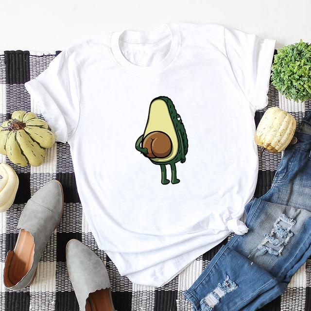 naked avocado funny cartoon t shirt