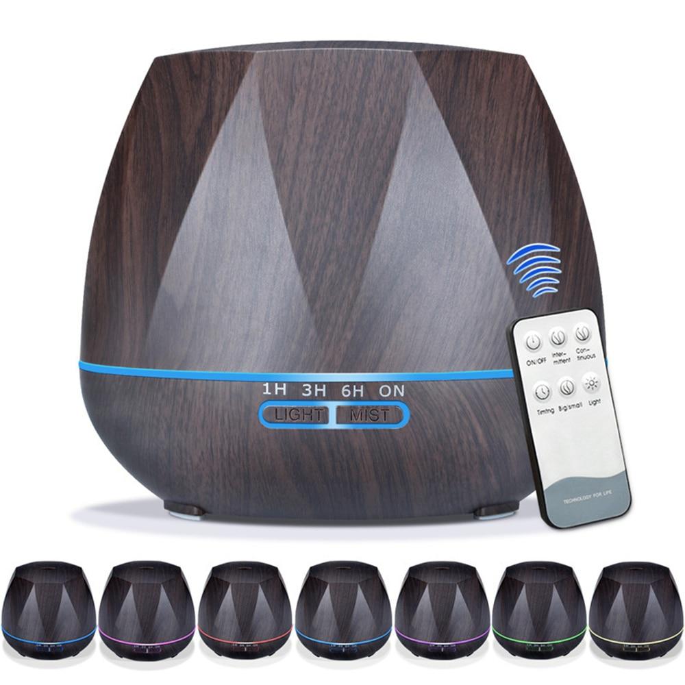 remote control wood grain ultrasonic aroma diffuser air humidifier