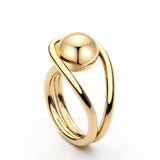 luxury trendy ball ring